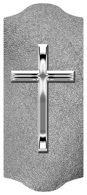 DARAY-C-510-SL-SH-SL Silver Single Cross Shimmer Silver
